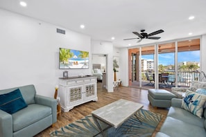 Condo, Multiple Beds (Palm Harbor #202E) | Living area - Palm Harbor #202e (Fort Myers Beach)