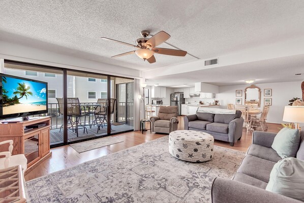 Condo, Multiple Beds (Sea Club #47 - Sea Haven) | Living area - Sea Club #47 - Sea Haven (Indian Shores)