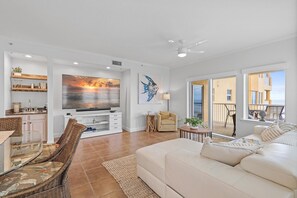 Condo, Multiple Beds (Atlantic Villas 402) | Living area | TV