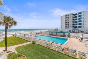 Condo, 1 King Bed with Sofa bed (Ocean Reef Villas 207) | Pool | A heated pool - Ocean Reef Villas 207 (New Smyrna Beach)