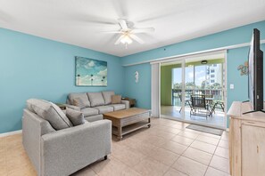 Condo, Multiple Beds (Oceanwalk 15-206) | Living area | TV