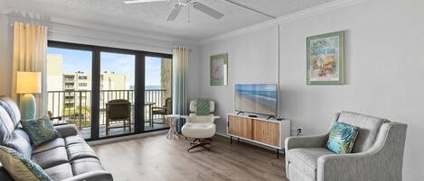 Leilighet, 1 kingsize-seng (Castle Reef 429) | Oppholdsområde