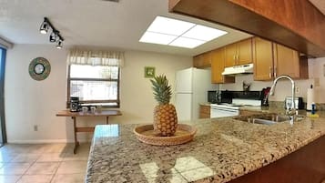 Condo, 1 King Bed (Sea Club #6 - Footprints in the Sand) | Private kitchen | Oven, toaster