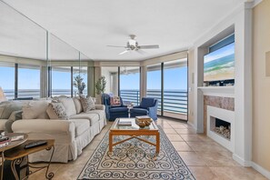 Condo, Multiple Beds (Ebb Tide 806) | Living area | TV