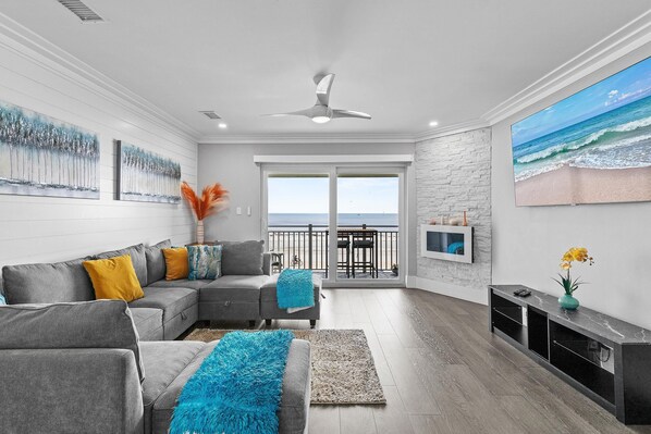 Condo, várias camas (Colony Beach Club 250) | Área de estar