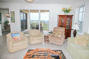 Condo, 1 Queen Bed (Minorca Mallorca 506) | Living area | TV - Minorca Mallorca 506 (New Smyrna Beach)