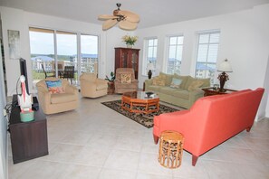 Condo, 1 Queen Bed (Minorca Mallorca 506) | Living area | TV - Minorca Mallorca 506 (New Smyrna Beach)