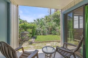 Condo, 1 King Bed with Sofa bed (Sea Woods 115) | Terrace/patio - Sea Woods 115 (New Smyrna Beach)