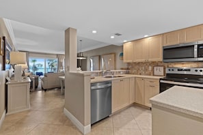 Condo, 1 King Bed with Sofa bed (Point East 314) | Private kitchen | Oven, toaster