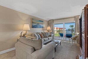 Condo, 1 King Bed with Sofa bed (Point East 314) | Living area - Point East 314 (New Smyrna Beach)