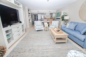 Condo, Multiple Beds (Oceanwalk 16-602) | Living area - Oceanwalk 16-602 (New Smyrna Beach)