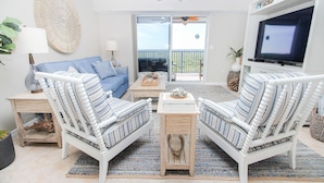 Condo, Multiple Beds (Oceanwalk 16-602) | Living area - Oceanwalk 16-602 (New Smyrna Beach)