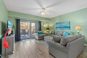 Condo, Multiple Beds (Oceanwalk 2-202) | Living area