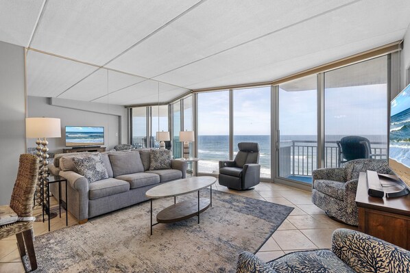Condo, 1 King Bed with Sofa bed (Surfside Club 503) | Living area - Surfside Club 503 (Daytona Beach Shores)