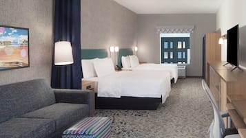 Studio Suite, 2 Queen Beds | Desk, blackout drapes, iron/ironing board, free WiFi