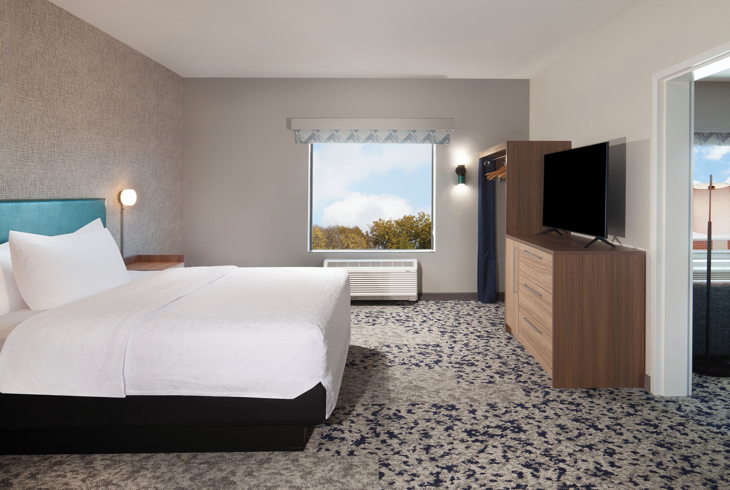 Suite, 1 Bedroom | Desk, blackout curtains, iron/ironing board, free WiFi