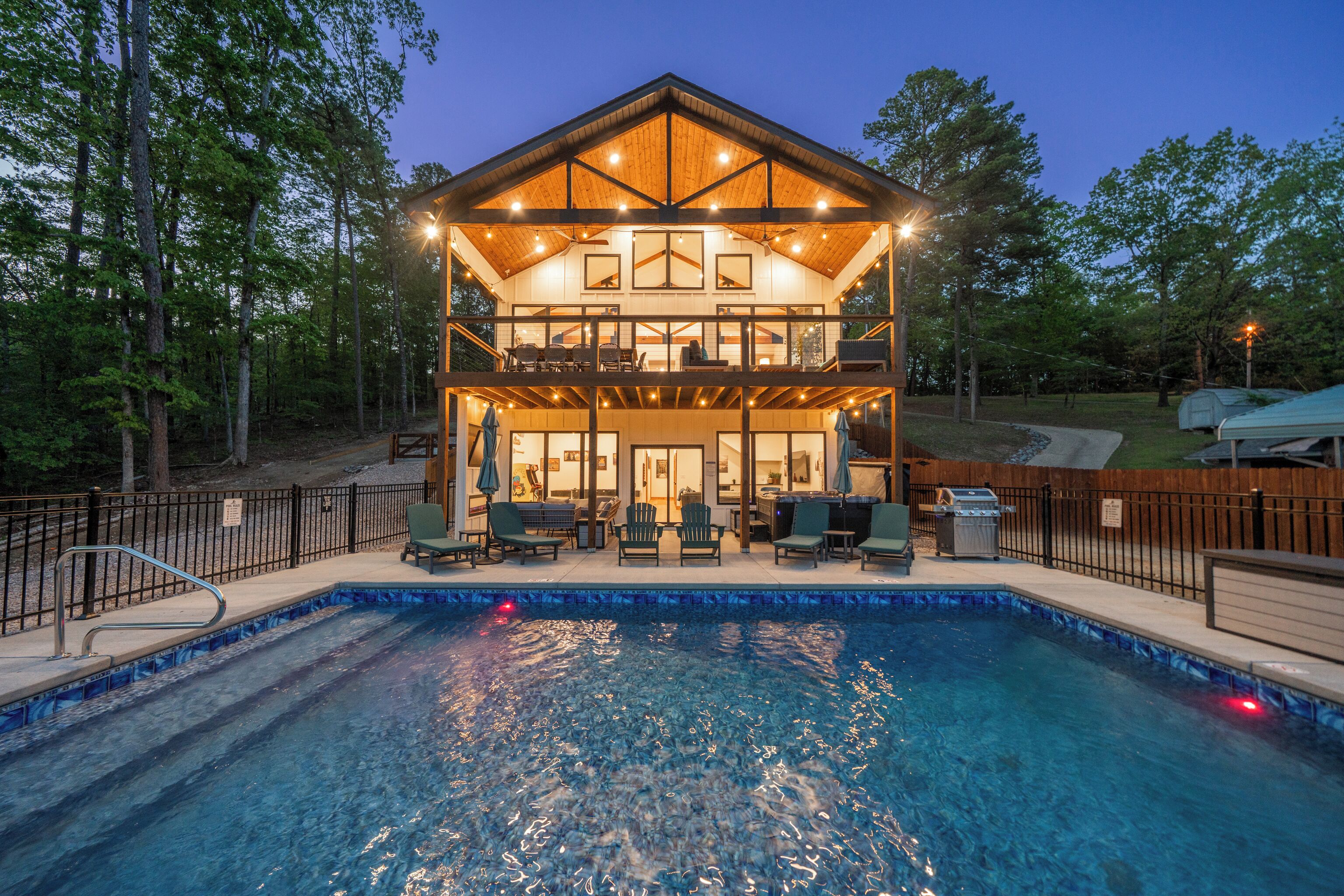 Et oppvarmet basseng