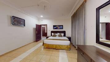 Blackout drapes, iron/ironing board, free WiFi