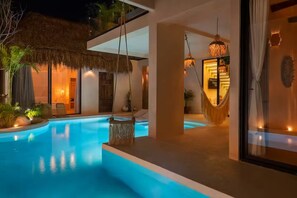 Pool - Villa Aura → Swim-up rooms, Private Pool & Rooftop (Tulum)