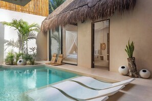 Pool - Villa Aura → Swim-up rooms, Private Pool & Rooftop (Tulum)