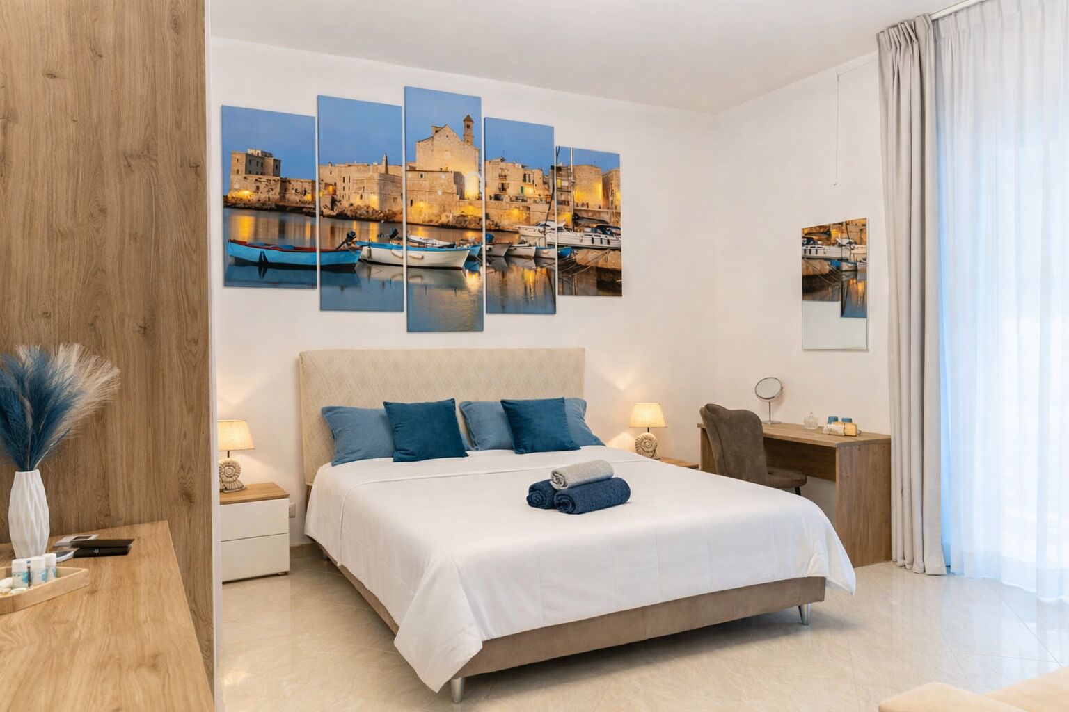 2 Schlafzimmer, Zimmersafe, Schreibtisch, Bügeleisen/Bügelbrett