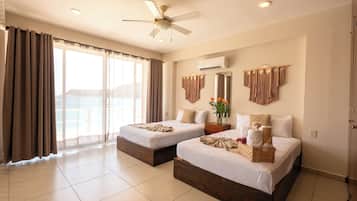 Loft, 2 Double Beds, Ocean View | 1 bedroom, in-room safe, laptop workspace, blackout drapes