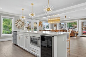 Microwave, oven, stovetop, dishwasher