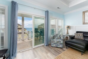 Smart TV, DVD player, books, video library - Luxurious Oceanfront B home w/pool, elevator, 6BR, steps to the sand and surf (North Topsail Beach)