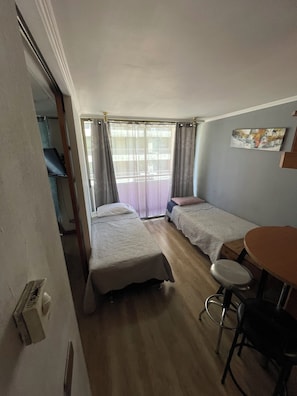 1 bedroom, iron/ironing board, bed sheets