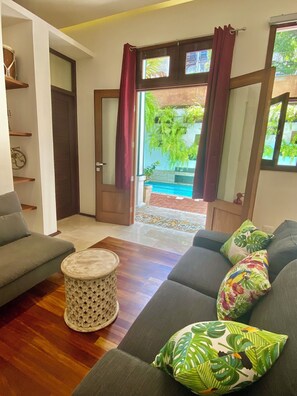 Suite superior, vista a la alberca | Vista desde la habitación