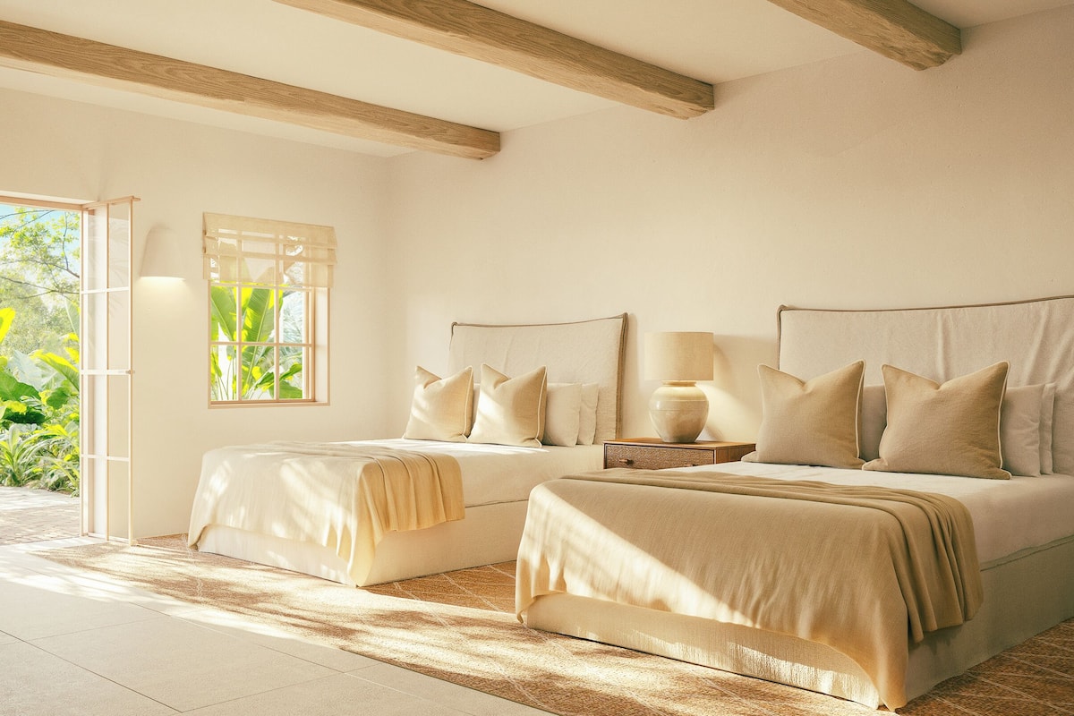 1 habitación, ropa de cama de alta calidad, cubrecamas y minibar
