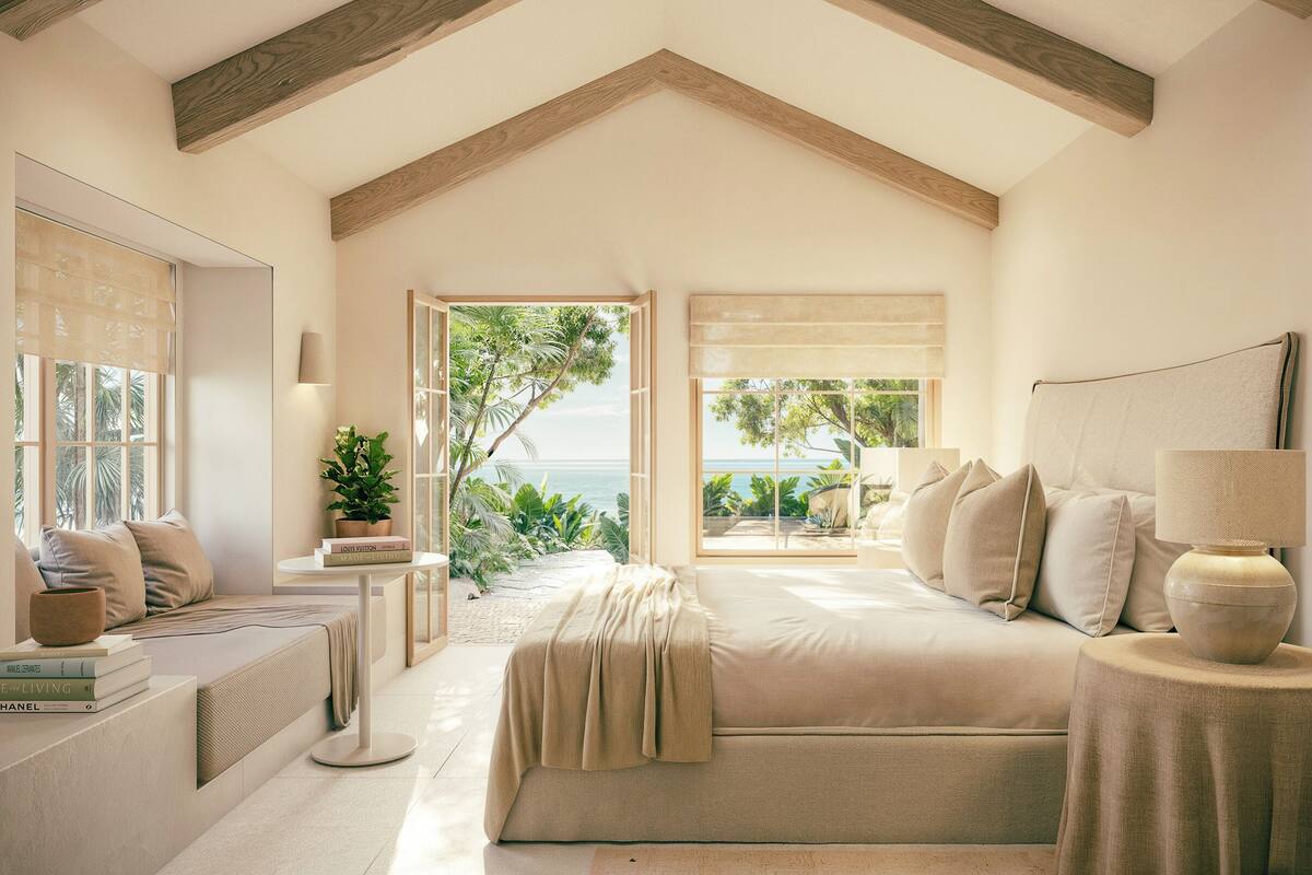 Oceanfront Casita | 1 bedroom, premium bedding, down comforters, minibar