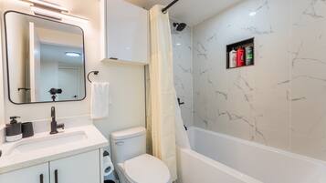 Towels, soap, toilet paper