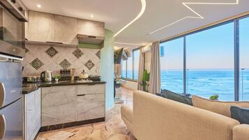 Een magnetron, een oven, een kookplaat