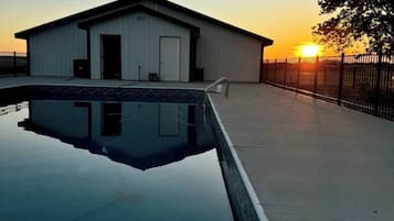 A heated pool