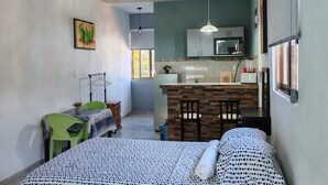 1 bedroom, WiFi, bed sheets - Fully equipped apartment in Puerto Progreso, 5 blocks from the beach. (Progreso)
