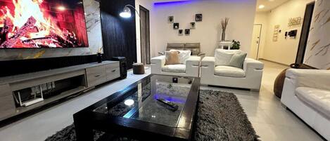 Smart TV, estéreo, impresora