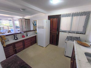 Fridge, microwave, oven, rice cooker