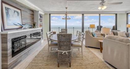 New dog-friendly Listing! Updated direct oceanfront with spacious balcony and heated pool