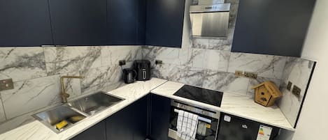 Fridge, microwave, toaster