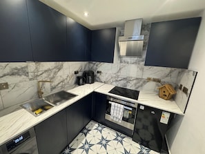 Fridge, microwave, toaster