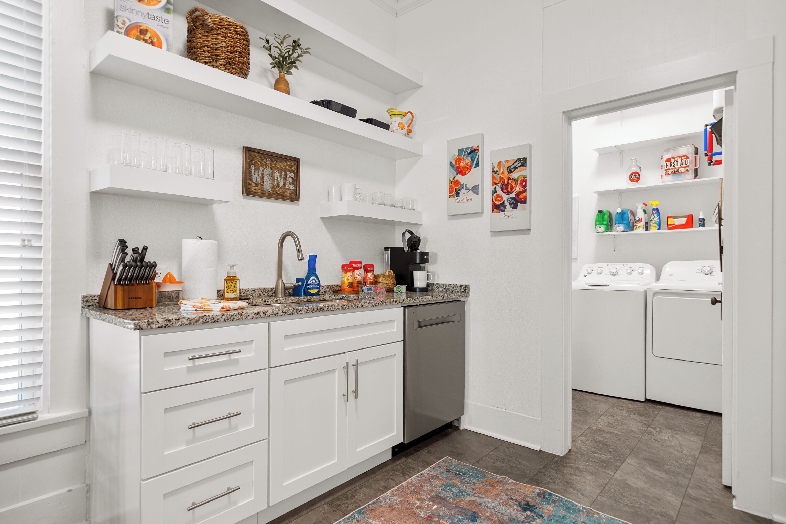 Microwave, oven, stovetop, dishwasher