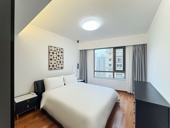 Kondominium, 2 kamar tidur, pemandangan kota | 2 kamar tidur, seprai premium, dan didekorasi berbeda-beda