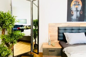 2 chambres, bureau, draps fournis