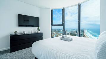 1 slaapkamer, een strijkplank/strijkijzer, gratis wifi, beddengoed