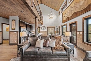 Smart TV, fireplace, video games
