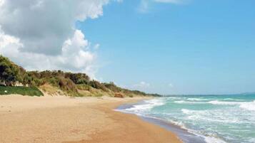 Vlak bij het strand