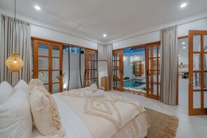 3 bedrooms, WiFi, bed sheets - "MIYA" Luxurious 3BR w/ Outdoor-Cinema Canggu Beach (Bali)