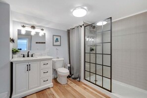 Shower, hair dryer