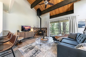 TV connectée, cheminée